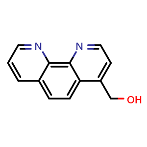 Chemical structure of 1,10-Phenanthroline-4-methanol , CAS 184946-30-3, AChemBlock AD258843