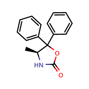 Chemical structure of (S)-4-methyl-5,5-diphenyloxazolidin-2-one , CAS 191090-29-6, AChemBlock AD258872