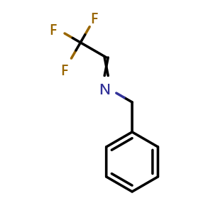 Chemical structure of N-(2,2,2-Trifluoroethylidene)benzylamine , CAS 1997-85-9, AChemBlock AD258903
