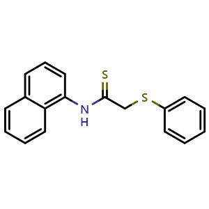 N-1-Naphthalenyl-2-(phenylthio)ethanethioamide