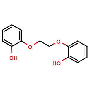 Chemical structure of 2,2'-Ethylenedioxydiphenol , CAS 20115-81-5, AChemBlock AD258911