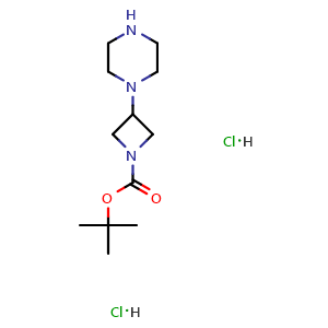 tert-Butyl 3-(piperazin-1-yl)azetidine-1-carboxylate dihydrochloride