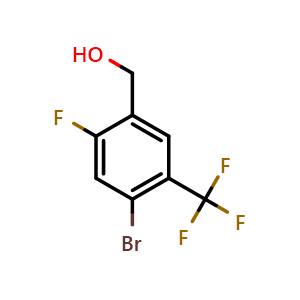 (4-Bromo-2-fluoro-5-(trifluoromethyl)phenyl)methanol