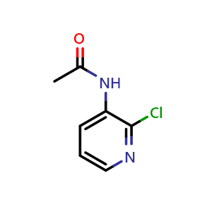 Chemical structure of N-(2-chloro-3-pyridinyl)acetamide , CAS 21352-19-2, AChemBlock AD258956