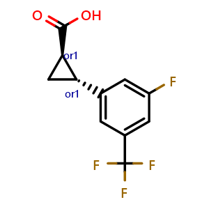 trans-2-(3-fluoro-5-(trifluoromethyl)phenyl)cyclopropane-1-carboxylic acid