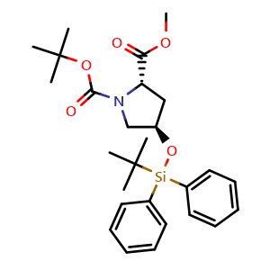 (2S,4R)-1-tert-butyl 2-methyl 4-((tert-butyldiphenylsilyl)oxy)pyrrolidine-1,2-dicarboxylate