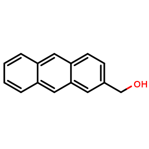 Chemical structure of anthracen-2-ylmethanol , CAS 22863-82-7, AChemBlock AD259010