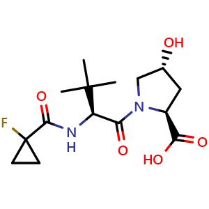 (2S,4R)-1-((S)-2-(1-Fluorocyclopropane-1-carboxamido)-3,3-dimethylbutanoyl)-4-hydroxypyrrolidine-2-carboxylic acid
