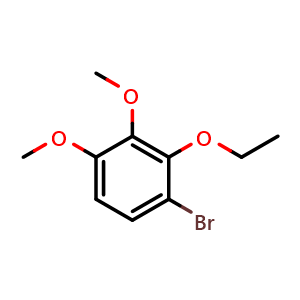 Chemical structure of 1-Bromo-2-ethoxy-3,4-dimethoxybenzene , CAS 2385860-70-6, AChemBlock AD259037