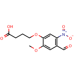 4-(4-Formyl-2-methoxy-5-nitrophenoxy)butanoic acid