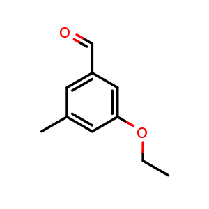 Chemical structure of 3-Ethoxy-5-methylbenzaldehyde , CAS 2643368-51-6, AChemBlock AD259169