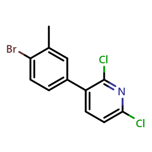 3-(4-Bromo-3-methylphenyl)-2,6-dichloropyridine