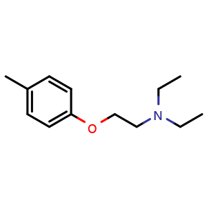 Chemical structure of 2-(4-Methylphenoxy)triethylamine , CAS 2759-98-0, AChemBlock AD259210
