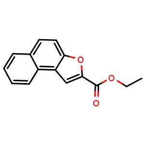 Chemical structure of Ethyl naphtho[2,1-b]furan-2-carboxylate , CAS 32730-03-3, AChemBlock AD259286