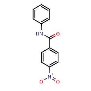Chemical structure of 4-nitro-N-phenylbenzamide , CAS 3460-11-5, AChemBlock AD259310