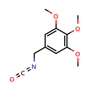 Chemical structure of 3,4,5-Trimethoxybenzyl isocyanate , CAS 351003-01-5, AChemBlock AD259314