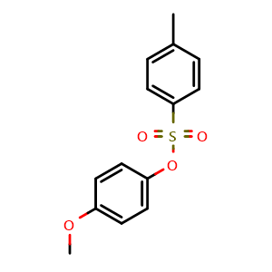 Chemical structure of 4-methoxyphenyl 4-methylbenzenesulfonate , CAS 3899-91-0, AChemBlock AD259356
