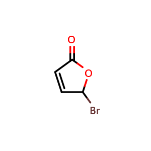 Chemical structure of 5-Bromo-furan-2(5H)-one , CAS 40125-53-9, AChemBlock AD259370