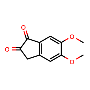 Chemical structure of 5,6-Dimethoxy-1,2-indanedione , CAS 42337-64-4, AChemBlock AD259398