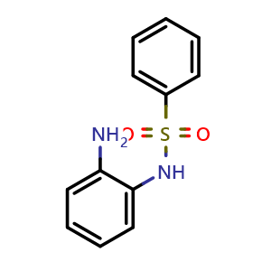 Chemical structure of N-(2-aminophenyl)benzenesulfonamide , CAS 43200-31-3, AChemBlock AD259404