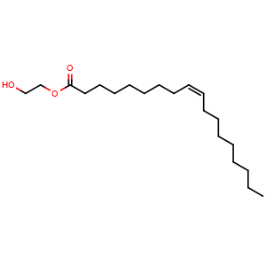 Chemical structure of 2-hydroxyethyl oleate , CAS 4500-01-0, AChemBlock AD259414