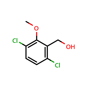 Chemical structure of (3,6-dichloro-2-methoxyphenyl)methanol , CAS 4849-12-1, AChemBlock AD259432