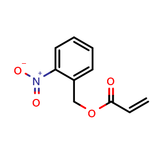 Chemical structure of 2-nitrobenzyl acrylate , CAS 49594-70-9, AChemBlock AD259434