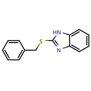 Chemical structure of 2-(benzylthio)-1H-benzimidazole , CAS 51290-77-8, AChemBlock AD259449