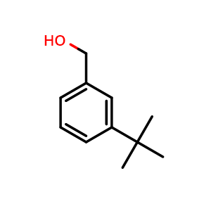 Chemical structure of (3-tert-Butylphenyl)methanol , CAS 51503-09-4, AChemBlock AD259454