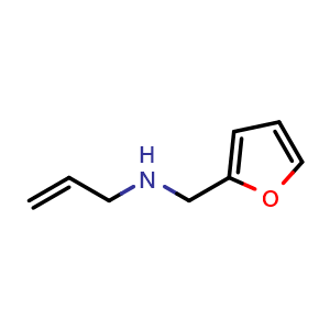 Chemical structure of N-(2-furylmethyl)-2-propen-1-amine , CAS 53175-33-0, AChemBlock AD259468