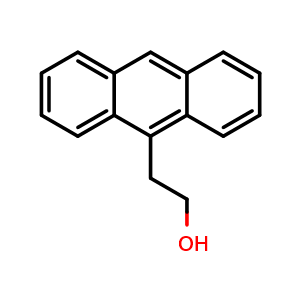 Chemical structure of 2-(anthracen-9-yl)ethan-1-ol , CAS 54060-73-0, AChemBlock AD259487