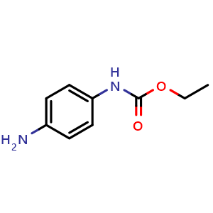 Chemical structure of ethyl (4-aminophenyl)carbamate , CAS 57399-97-0, AChemBlock AD259511