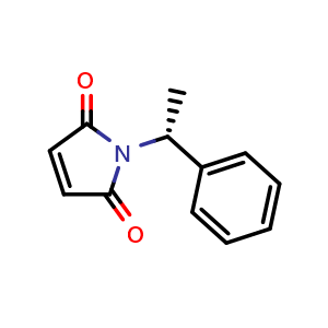 Chemical structure of (R)-(+)-N-(1-Phenylethyl)maleimide , CAS 6129-15-3, AChemBlock AD259560
