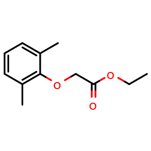 Chemical structure of ethyl 2-(2,6-dimethylphenoxy)acetate , CAS 6279-47-6, AChemBlock AD259575