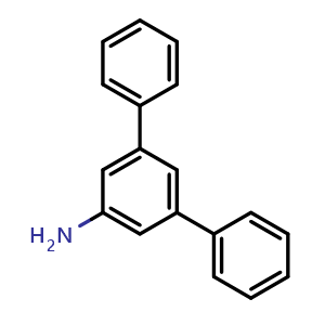 Chemical structure of 3,5-Diphenylaniline , CAS 63006-66-6, AChemBlock AD259578