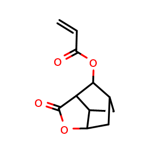 Chemical structure of 2-Acrylate-4-oxa-tricyclo[4.2.1.03.7]nonan-5-one , CAS 637743-18-1, AChemBlock AD259590