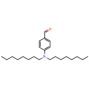 Chemical structure of 4-(dioctylamino)benzaldehyde , CAS 640773-20-2, AChemBlock AD259593