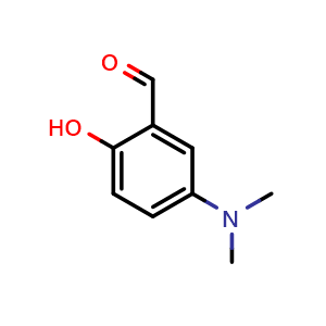Chemical structure of 5-(dimethylamino)-2-hydroxybenzaldehyde , CAS 67868-63-7, AChemBlock AD259619