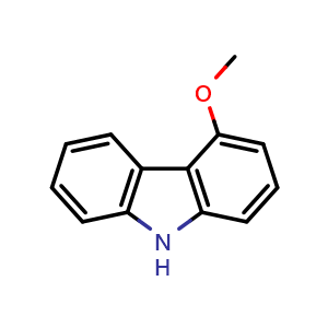 Chemical structure of 4-Methoxy-9H-carbazole , CAS 6933-50-2, AChemBlock AD259628