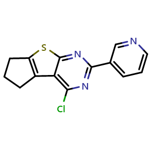 12-Chloro-10-(pyridin-3-yl)-7-thia-9,11-diazatricyclo[6.4.0.0,2,6]dodeca-1(12),2(6),8,10-tetraene