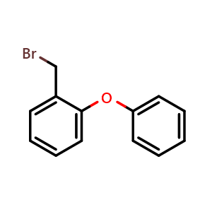 Chemical structure of 1-(Bromomethyl)-2-phenoxybenzene , CAS 82657-72-5, AChemBlock AD259750