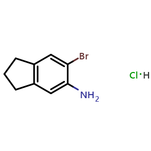 6-Bromo-2,3-dihydro-1H-inden-5-amine hydrochloride