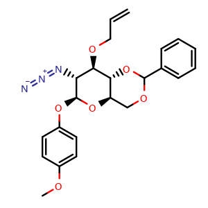 (4aR,6S,7R,8R,8aS)-8-(allyloxy)-7-azido-6-(4-methoxyphenoxy)-2-phenylhexahydropyrano[3,2-d][1,3]dioxine