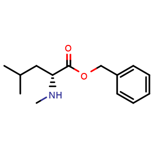 Chemical structure of benzyl methyl-D-leucinate , CAS 89536-86-7, AChemBlock AD259829