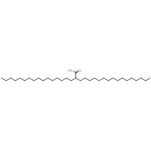 Chemical structure of 2-Hexadecyloctadecanoic acid , CAS 89547-15-9, AChemBlock AD259831
