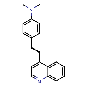 Chemical structure of 4-(4-Dimethylaminostyryl)quinoline , CAS 897-55-2, AChemBlock AD259832
