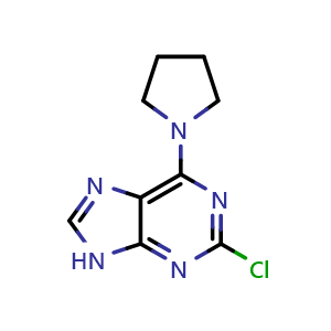 2-chloro-6-(pyrrolidin-1-yl)-9H-purine