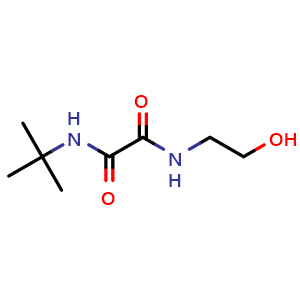 Chemical structure of N1-(tert-butyl)-N2-(2-hydroxyethyl)oxalamide , CAS 904254-49-5, AChemBlock AD259841