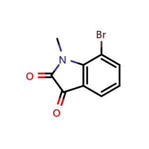 Chemical structure of 7-bromo-1-methylindoline-2,3-dione , CAS 906660-35-3, AChemBlock AD259845