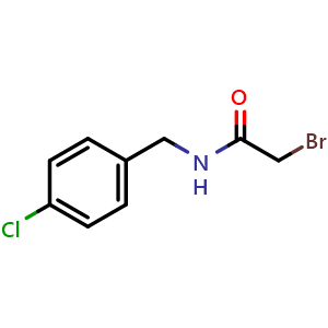 Chemical structure of 2-Bromo-N-(4-chlorobenzyl)-acetamide , CAS 934185-00-9, AChemBlock AD259891